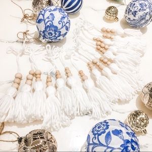 Set of 10 Tassel Ornaments
